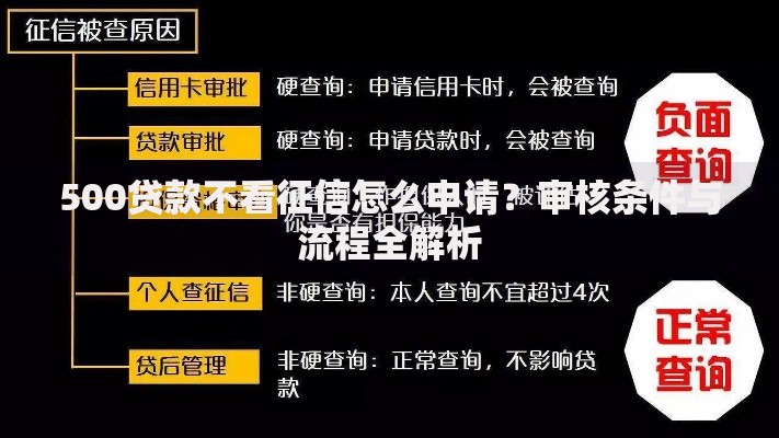 500贷款不看征信怎么申请？审核条件与流程全解析