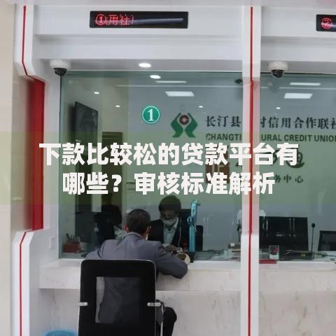 下款比较松的贷款平台有哪些？审核标准解析