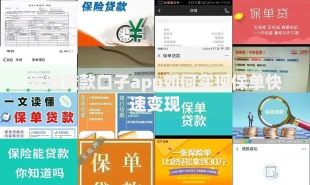 寿险贷款口子app如何实现保单快速变现