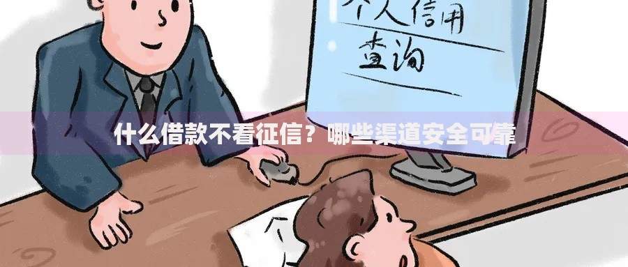 什么借款不看征信？哪些渠道安全可靠