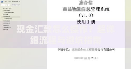 现金汇款怎么操作？超详细流程与避坑指南