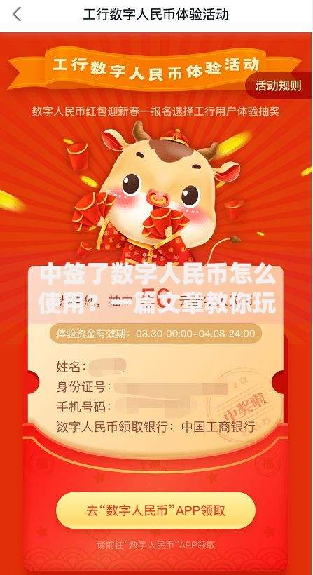 中签了数字人民币怎么使用？一篇文章教你玩转消费、转账、理财全场景