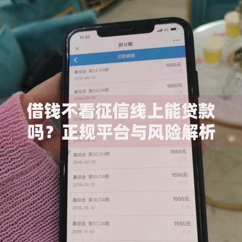 借钱不看征信线上能贷款吗？正规平台与风险解析