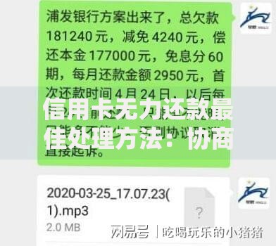 信用卡无力还款最佳处理方法：协商技巧与风险规避指南