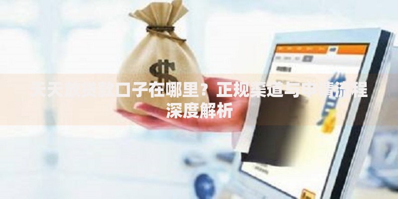 天天放贷款口子在哪里？正规渠道与申请流程深度解析