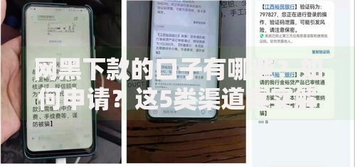 网黑下款的口子有哪些？如何申请？这5类渠道真实解析