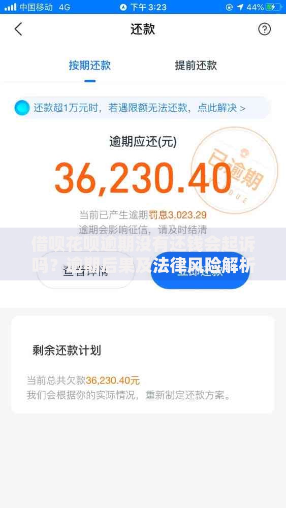 借呗花呗逾期没有还钱会起诉吗？逾期后果及法律风险解析