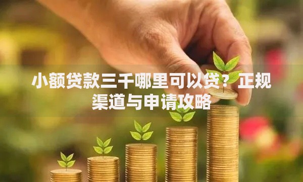 小额贷款三千哪里可以贷？正规渠道与申请攻略