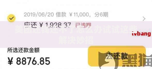 美团还钱还不了怎么办试试这些解决妙招
