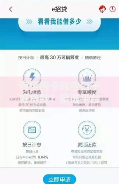有信用卡那些口子好贷款？精选平台与申请技巧解析