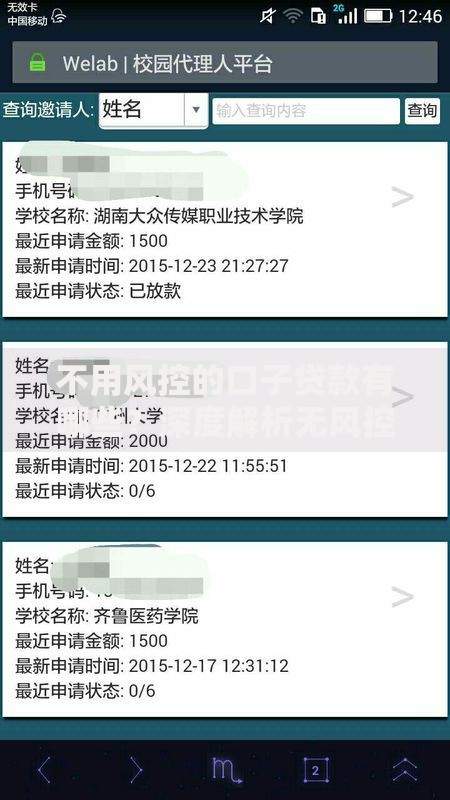 不用风控的口子贷款有哪些？深度解析无风控借款渠道