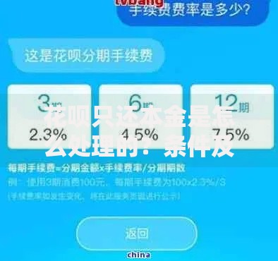 花呗只还本金是怎么处理的?条件及申请流程解析 花呗只还本金是怎么处理的?条件及申请流程解析