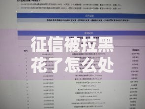 征信被拉黑花了怎么处理?修复指南与贷款解决方案 征信被拉黑花了怎么处理?修复指南与贷款解决方案