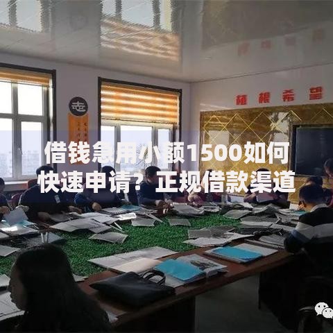 借钱急用小额1500如何快速申请？正规借款渠道解析