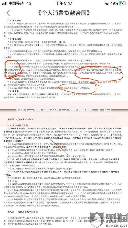 征信有逾期算是黑花了吗？深度解析信用记录对贷款影响