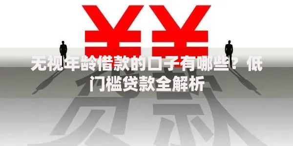 无视年龄借款的口子有哪些？低门槛贷款全解析