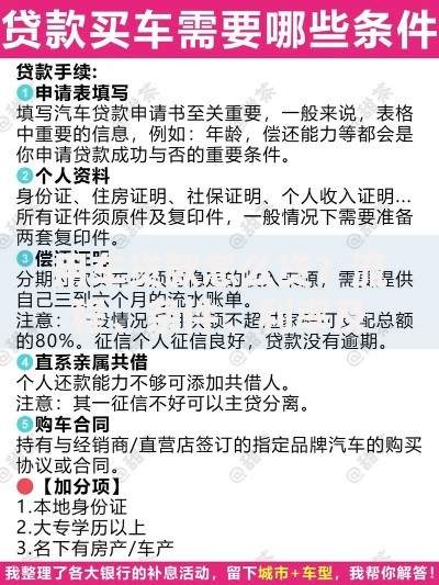 用车贷款怎么贷？流程、条件、利率及注意事项全解析