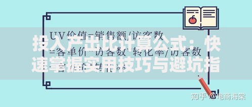 投入产出比计算公式：快速掌握实用技巧与避坑指南