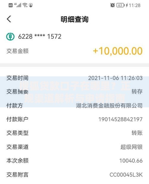 搜狐贷款口子在哪里？正规渠道解析与申请指南