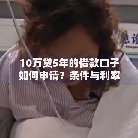 10万贷5年的借款口子如何申请？条件与利率详解