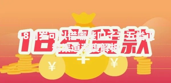 18周岁可以借哪些口子？五类正规渠道深度解析