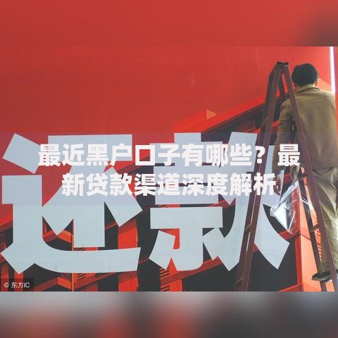 最近黑户口子有哪些？最新贷款渠道深度解析