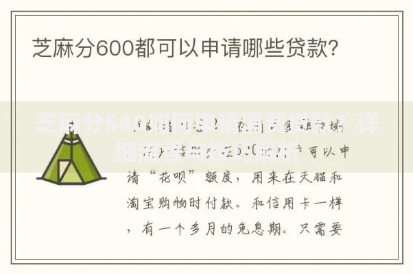 芝麻分540如何申请消费贷款？详细流程与技巧解析