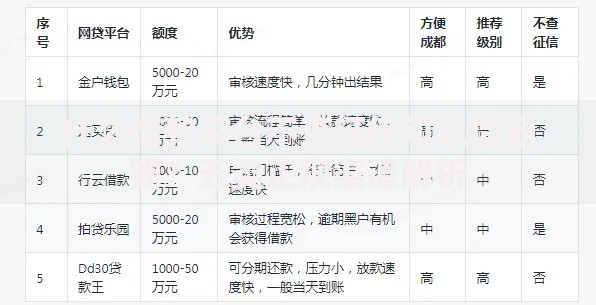 什么借款平台不查征信可以借到钱？五类正规渠道解析