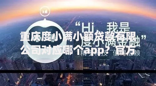 重庆度小满小额贷款有限公司对应哪个app？官方解答