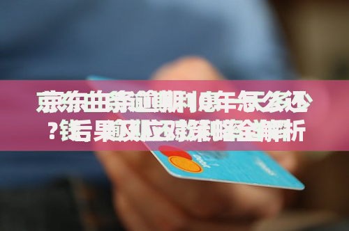 京东白条逾期10年怎么还？后果及应对策略全解析