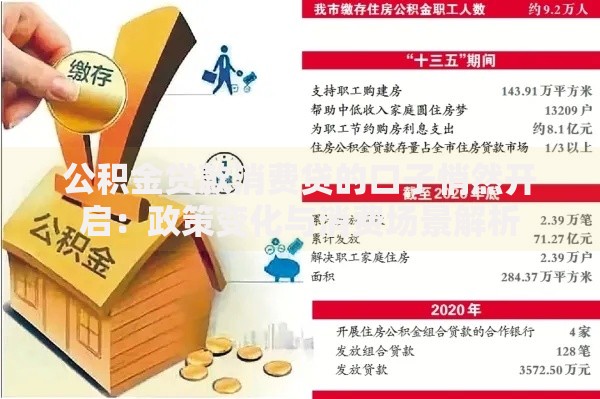公积金贷款消费贷的口子悄然开启：政策变化与消费场景解析