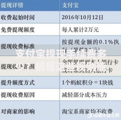 支付宝提现手续费多少？搞懂这些规则能多省一杯奶茶钱