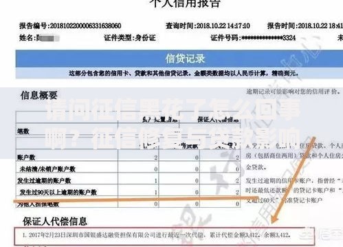 请问征信黑花了怎么回事啊？征信修复与贷款影响解析