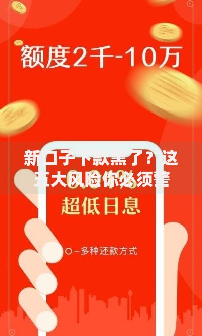 新口子下款黑了？这五大风险你必须警惕
