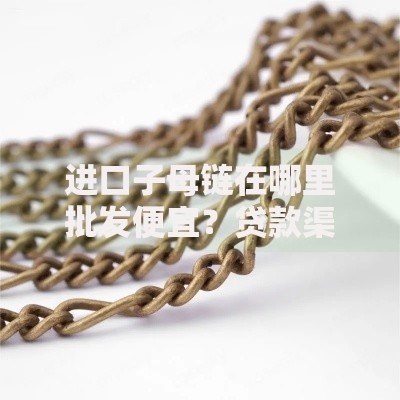 进口子母链在哪里批发便宜？贷款渠道全解析