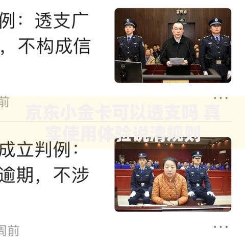 京东小金卡可以透支吗 真实使用体验说清规则