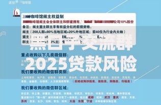 黑口子交流群2025贷款风险与法律解析