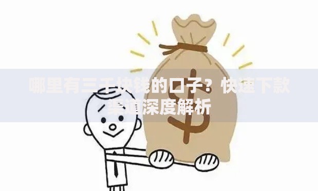 哪里有三千块钱的口子？快速下款渠道深度解析