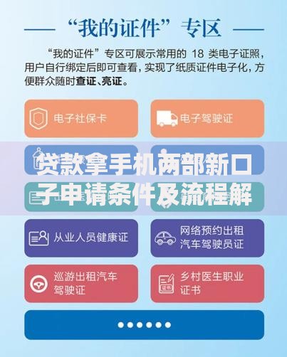 贷款拿手机两部新口子申请条件及流程解析