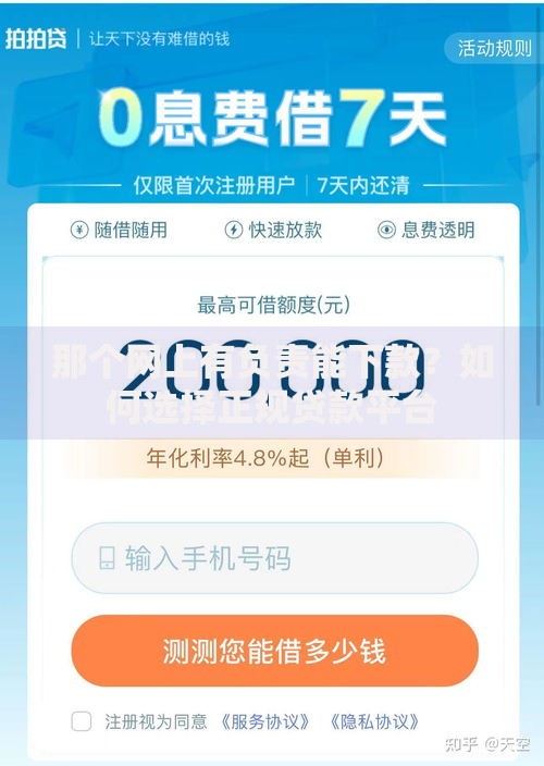 那个网上有负责能下款？如何选择正规贷款平台