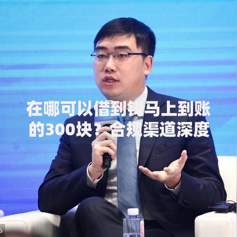 在哪可以借到钱马上到账的300块？合规渠道深度解析