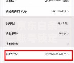 京东白条账号锁定怎么解锁？三步操作快速恢复使用
