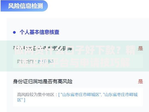 做网贷什么口子好下款？精选正规平台与申请技巧解析