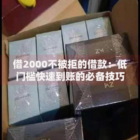 借2000不被拒的借款：低门槛快速到账的必备技巧