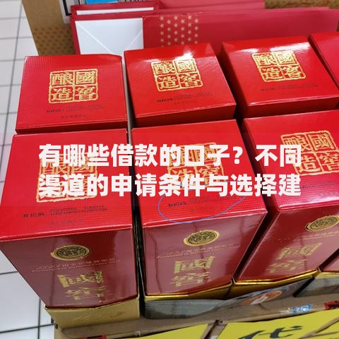 有哪些借款的口子？不同渠道的申请条件与选择建议