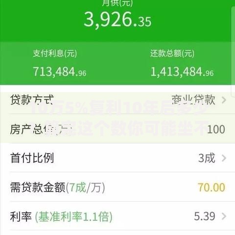 10万5%复利10年后多少？算完这个数你可能坐不住了