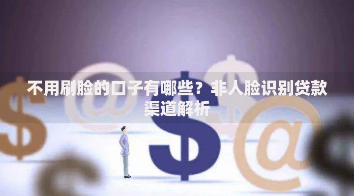 不用刷脸的口子有哪些？非人脸识别贷款渠道解析
