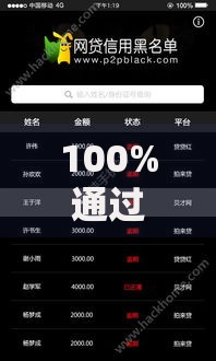 100%通过率的网贷软件是真的吗？深度解析