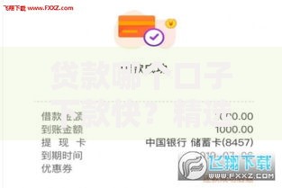 贷款哪个口子下款快？精选平台解析与申请技巧