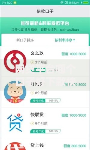 网贷平台哪个口子好下款快？精选5大快速审核渠道推荐